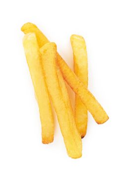 French fries isolated on a white background