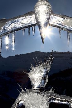 Ice Sculpture Lake Louise Alberta Canada Chateau