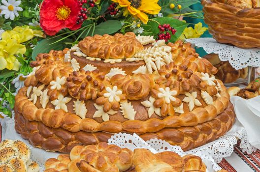 Festive bread, which is awarded honorary and distinguished guests