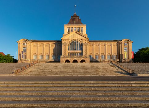 Located in front of the National Museum. Szczecin. Poland.