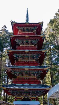 Gojunoto Five-Story Pagoda at Toshogu Shrine, Nikko, Japan