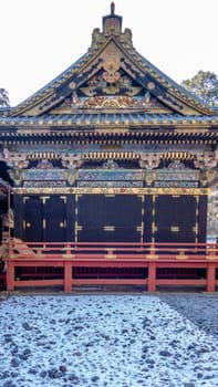 Outer building at Toshogu Shrine. The shrine is  final resting place of Tokugawa Ieyasu, the founder of the Tokugawa Shogunate