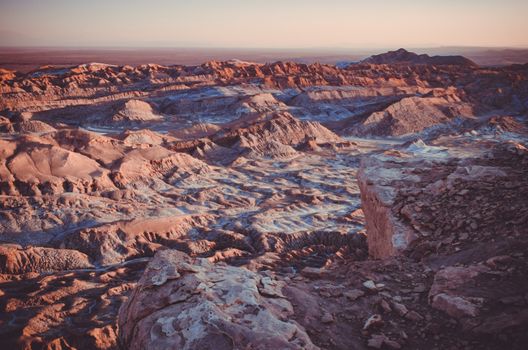 The Atacama Desert, in spanish Desierto de Atacama, is a desert plateau in South America covering a 1000 km strip of land on the Pacific coast, west of the Andes mountains.