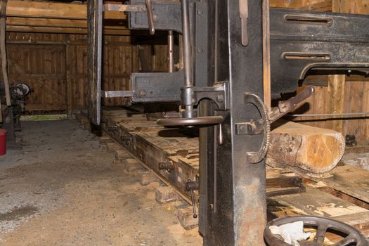 Woodworking in a historic sawmill