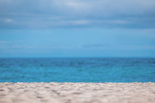 Beautiful beach and tropical sea abstract defocused background