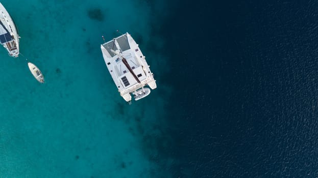 caribbean boat yacht harbor Bonaire island aerial drone top view