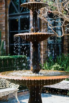 Old stone fountain