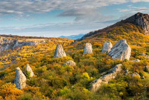 Temple of the Sun, photographing the sights of the Crimea in the autumn day