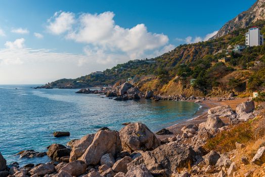 Picturesque landscapes of the Crimean mountain peninsula, Russia