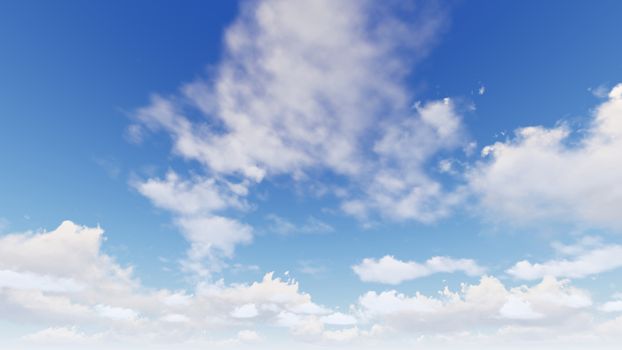 Cloudy blue sky abstract background, blue sky background with tiny clouds, 3d rendering

