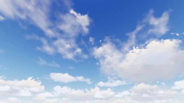 Cloudy blue sky abstract background, blue sky background with tiny clouds, 3d rendering

