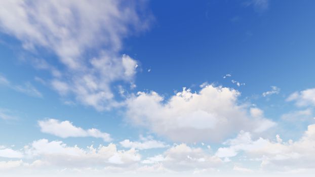 Cloudy blue sky abstract background, blue sky background with tiny clouds, 3d rendering

