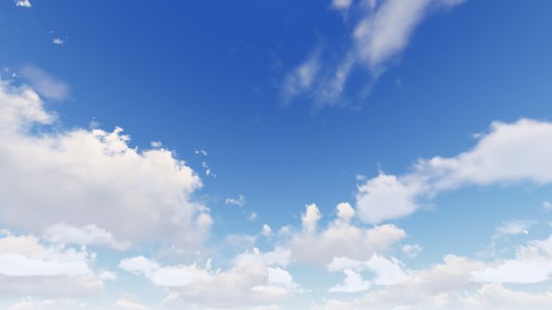 Cloudy blue sky abstract background, blue sky background with tiny clouds, 3d rendering

