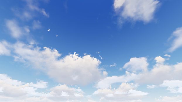 Cloudy blue sky abstract background, blue sky background with tiny clouds, 3d rendering

