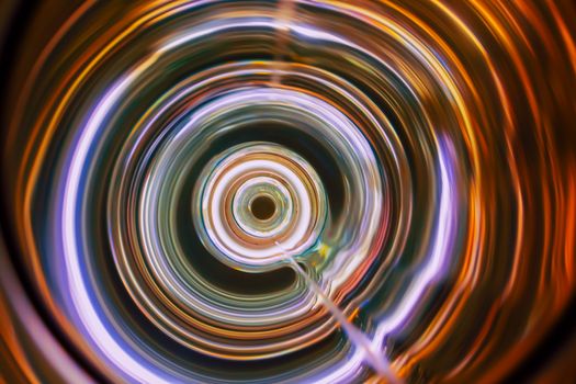 Sound waves in the visible full color in the dark