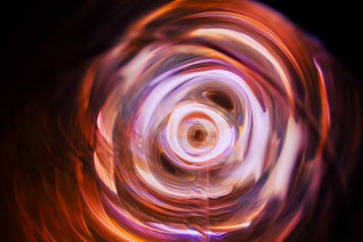 Sound waves in the visible full color in the dark