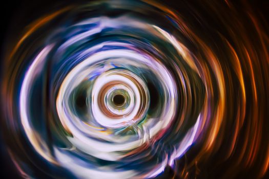 Sound waves in the visible full color in the dark