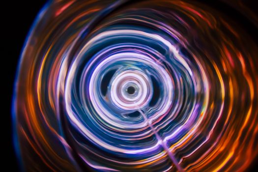 Sound waves in the visible full color in the dark