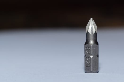 One tool bit on blurred background.