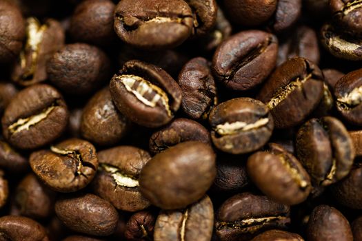 Fresh roasted Arabica coffee beans. Great backgroung. Good for wallpapers or photobackground.