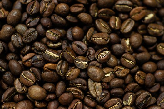 Fresh roasted Arabica coffee beans. Great backgroung. Good for wallpapers or photobackground.
