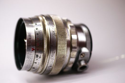 Vintage USSR Lens. Helios 40 85/1.5. Perfect bokeh. Partially defocused photo. Editorial use only.
