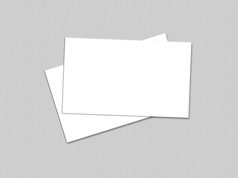 Blank white Business Card template mockup for presentation