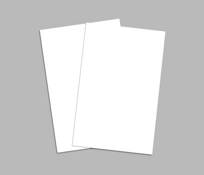 Blank white Business Card template mockup for presentation