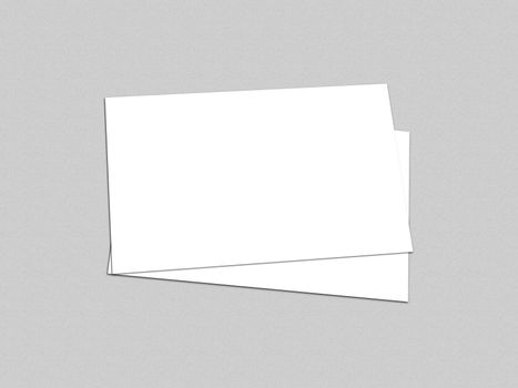 Blank white Business Card template mockup for presentation