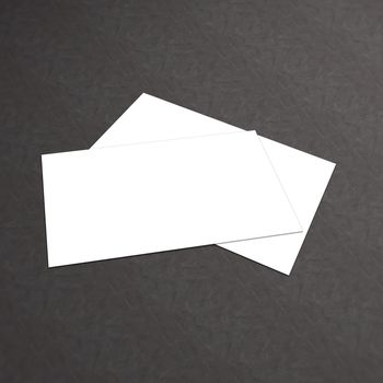 Blank white Business Card template mockup for presentation