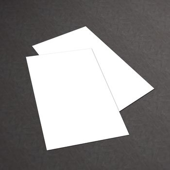 Blank white Business Card template mockup for presentation