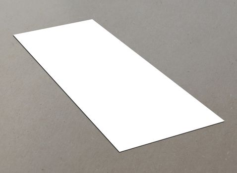 Blank white Flyer template mockup for presentation