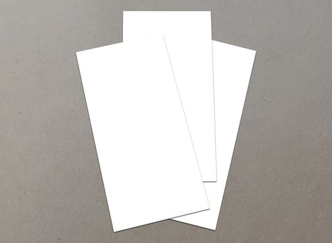 Blank white Flyer template mockup for presentation