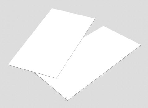 Blank white Flyer template mockup for presentation