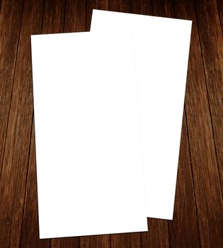 Blank white Flyer template mockup for presentation