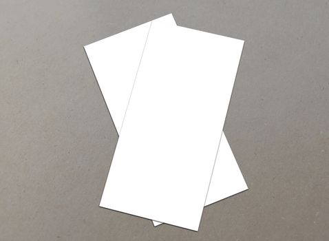 Blank white Flyer template mockup for presentation