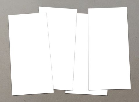 Blank white Flyer template mockup for presentation