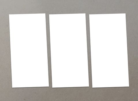 Blank white Flyer template mockup for presentation