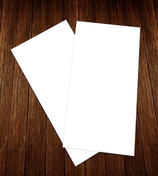 Blank white Flyer template mockup for presentation