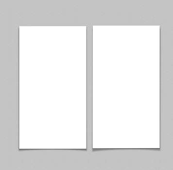 Blank white Flyer template mockup for presentation