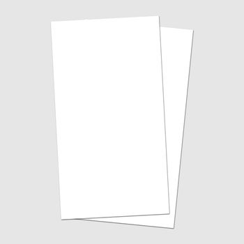 Blank white flyer template mockup for presentation