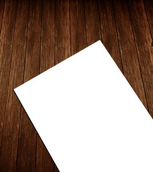 Blank white flyer template mockup for presentation