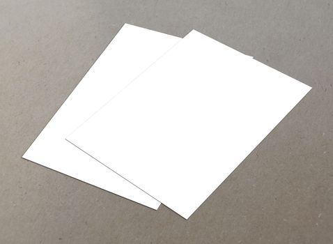 Blank white flyer template mockup for presentation