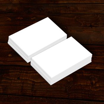 Blank white flyer template mockup for presentation