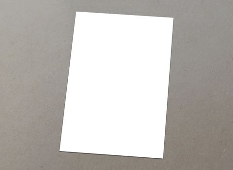 Blank white flyer template mockup for presentation