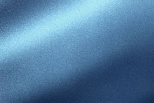 Abstract texture background, shiny wave blue metal wall