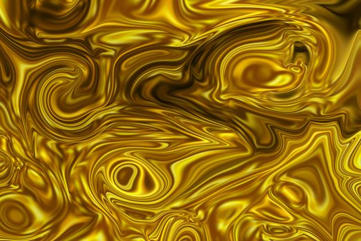 Gold patterned oil background.