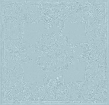 Vintage style art nouveau background texture in tiffany blue color with subtle relief floral pattern