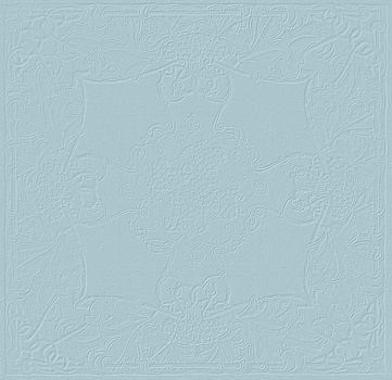 Vintage style art nouveau background texture in tiffany blue color with subtle relief floral pattern