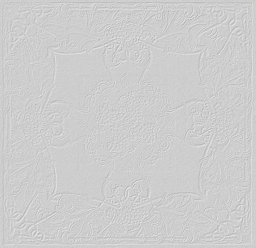 Vintage style art nouveau background texture in light cream gray with subtle relief floral pattern